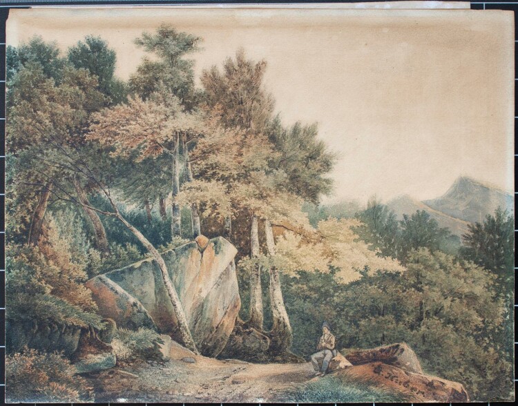 Huber - Landschaft - Aquarell - 1896