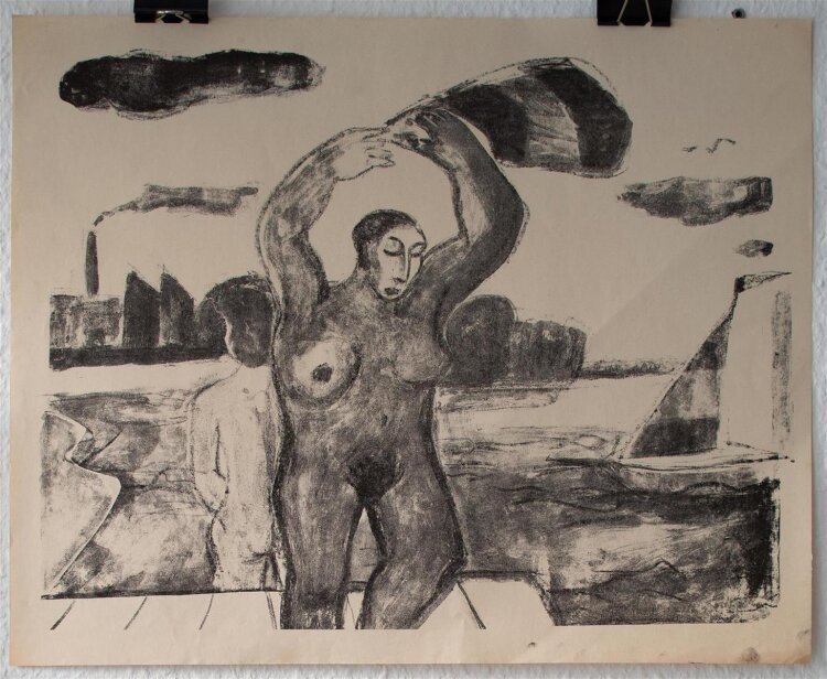 Andreas Brexendorff - Badende Frauen - Lithografie - o. J.