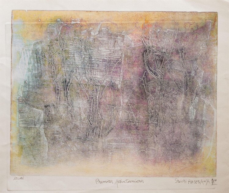 Andreas Brexendorff - Portrait Erwin Geschonneck - Farblithografie - 1986