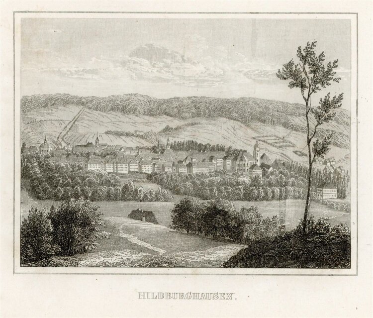 unbekannt - Hildenburghausen - Stahlstich - 1840