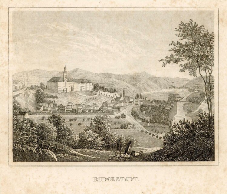 unbekannt - Rudolstadt - Stahlstich - 1840