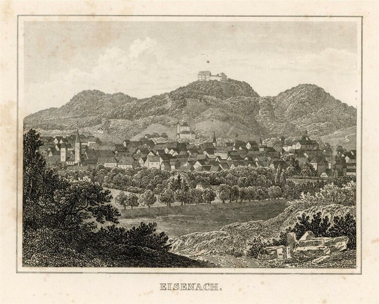 unbekannt - Eisenach - Stahlstich - 1840