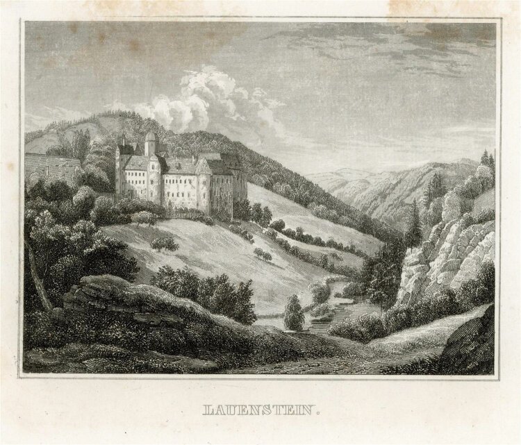 unbekannt - Lauenstein - Stahlstich - 1840