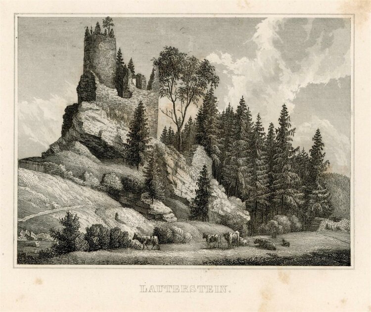 unbekannt - Lautenstein - Stahlstich - 1840