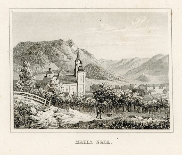 unbekannt - Maria Zell - Stahlstich - 1840