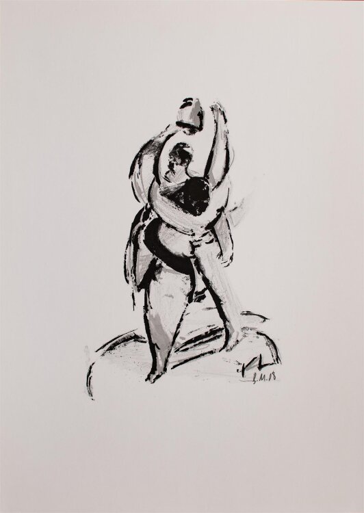 Benjamin Meinberg - Tanzendes Paar - Lithografie - 2008