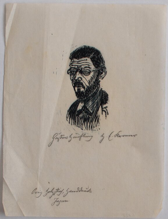 Heinrich E. Kromer - Porträt Gustav Hänfling -...