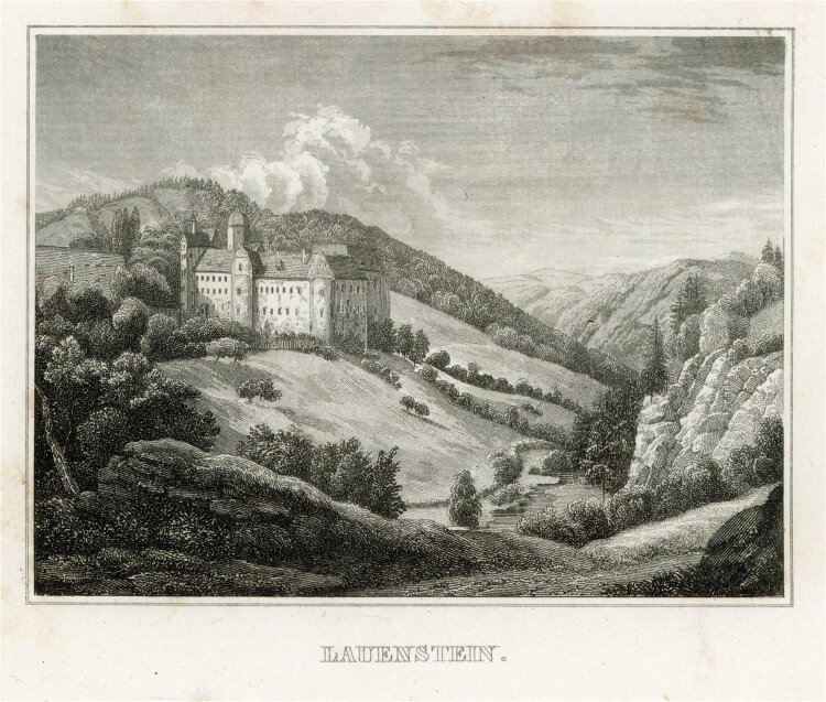 unbekannt - Lauenstein - Stahlstich - 1840