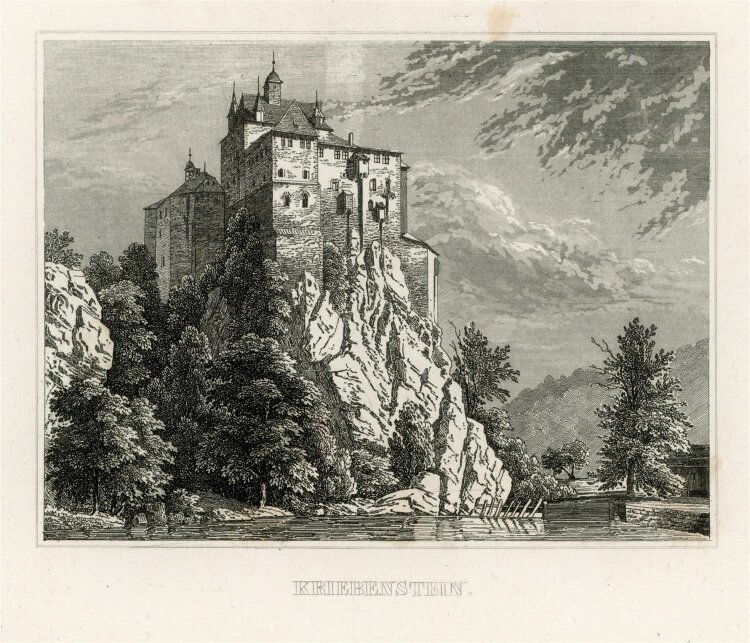 unbekannt - Kriebenstein - Stahlstich - 1840