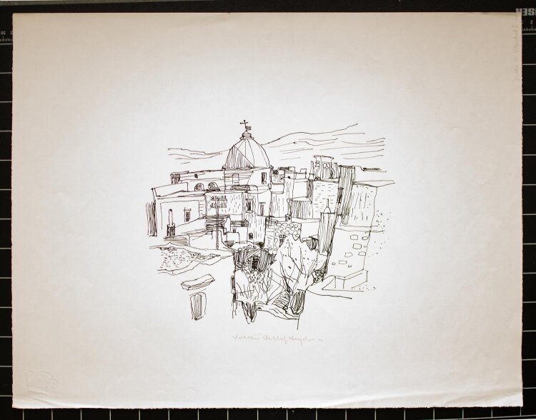 Volker Detlef Heydorn - Forio dIschia - Lithografie - 1956