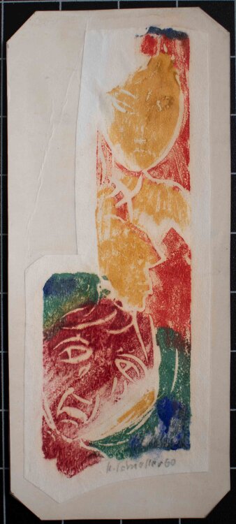 Albert Schneller - Köpfe - Holzschnitt - 1960