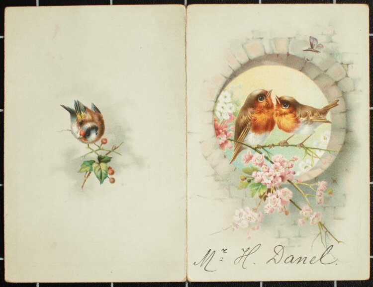 Hotel E. Brunel (Andeville, Oise) - Geburtstag - Menükarte - 28.11.1898