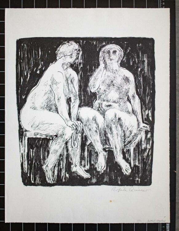 Ursula Querner - Frauenakte - Lithografie - o. J.