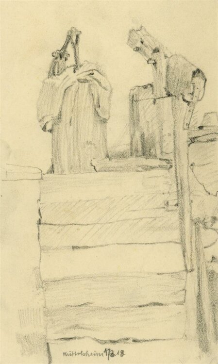 Uli Huber - Küttolsheim - Zeichnung - 1918