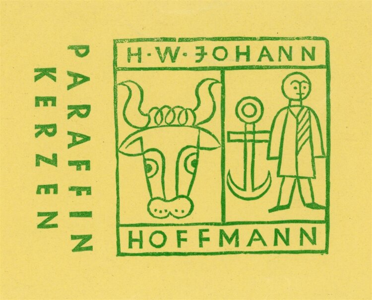 Uli Huber - Entwurf für die Firma H.W. Johann Hoffmann Paraffin Kerzen - Entwurf