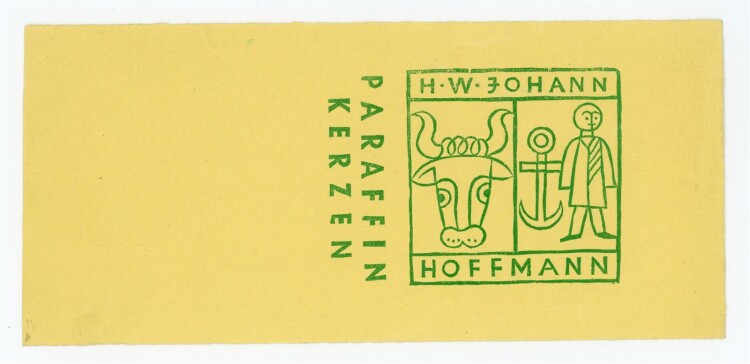 Uli Huber - Entwurf für die Firma H.W. Johann Hoffmann Paraffin Kerzen - Entwurf