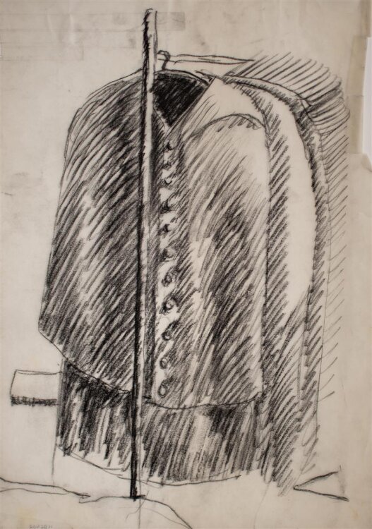 Victor Müllenstaedt - Kleiderständer - Bleistiftzeichnung - o. J.