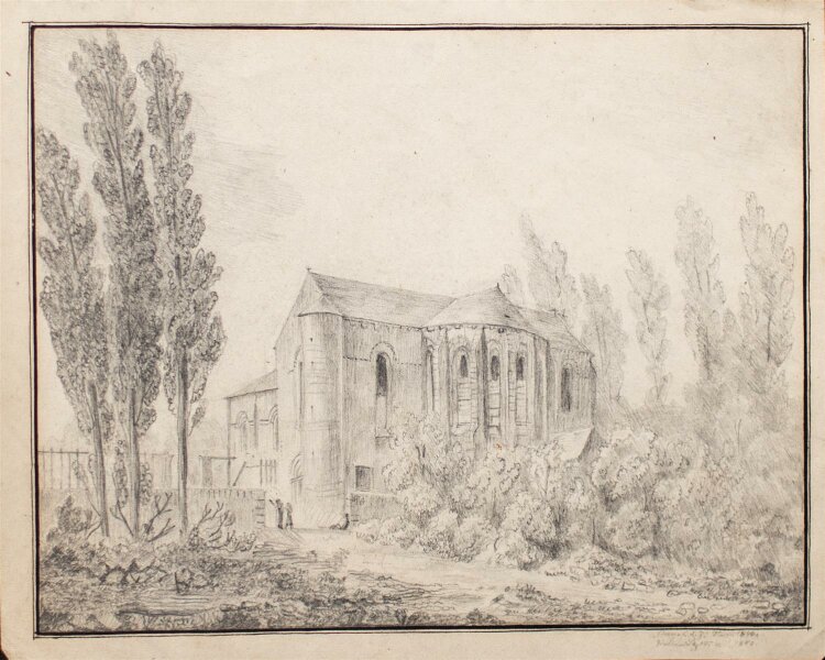 Unbekannt - Kirche - Bleistiftzeichnung - 1840