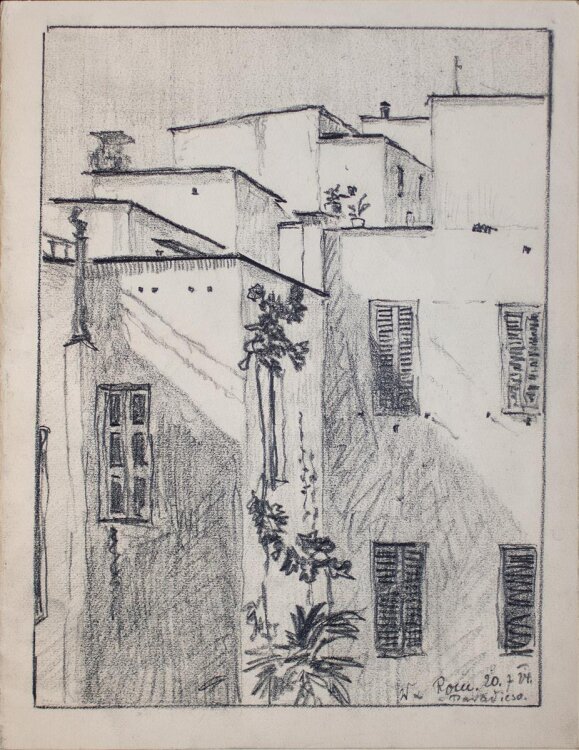 Hans Venter - Zeichenheft - Bleistiftzeichungen - 1924
