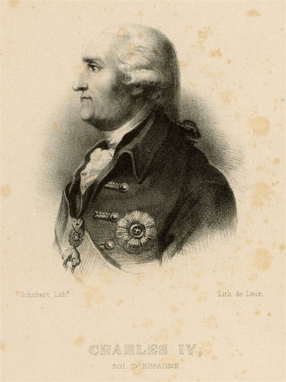unbekannt - Portrait Karl IV. - Lithografie - o.J.