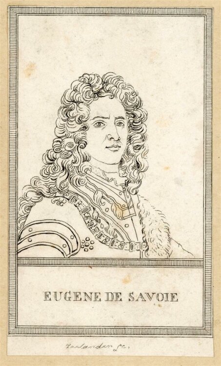 unbekannt - Portrait Eugen de Savoie - Kupferstich - o.J.