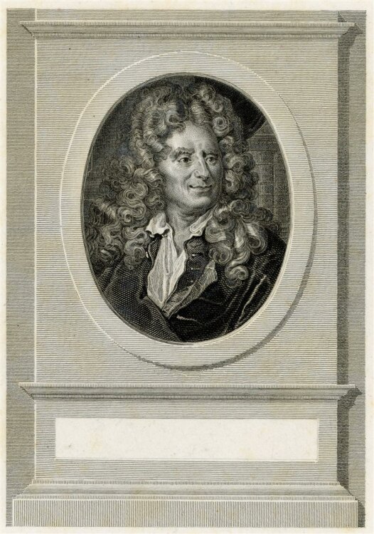 unbekannt - Portrait Nicolas Boileau - Kupferstich - o.J.