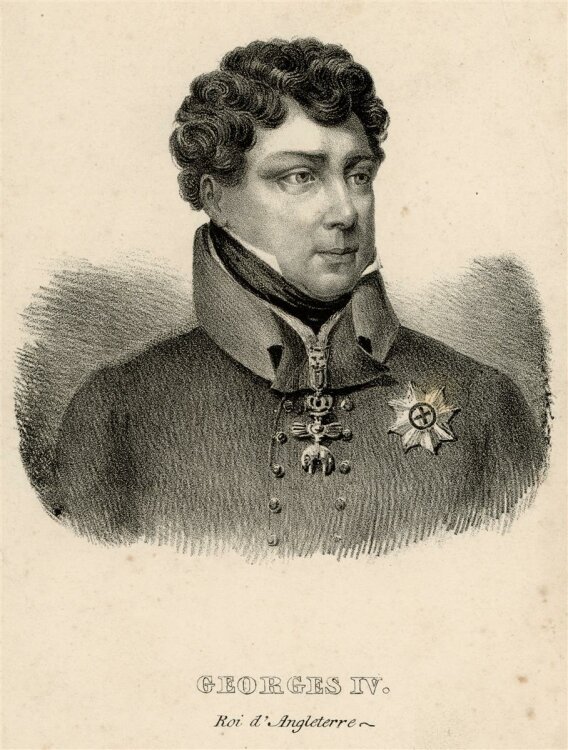 unbekannt - Portrait Georg IV. - Lithografie - o.J.
