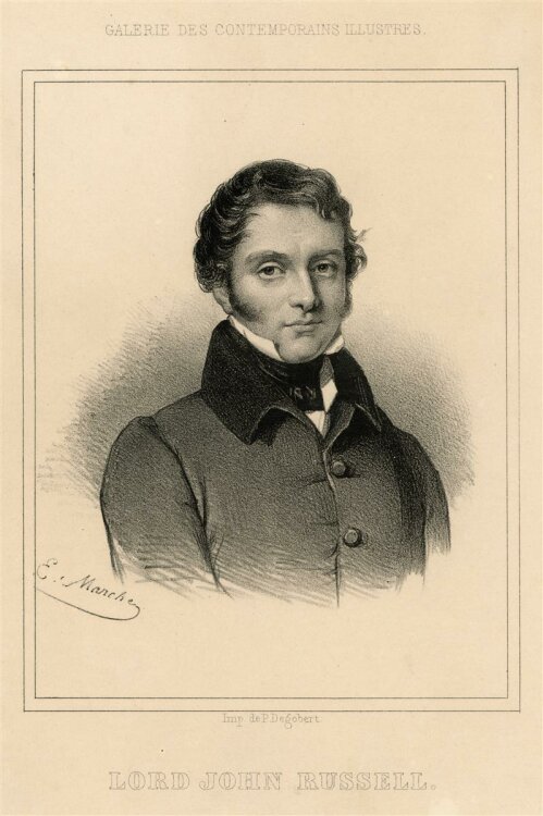 unbekannt - Portrait Lord John Russell - Lithografie - o.J.