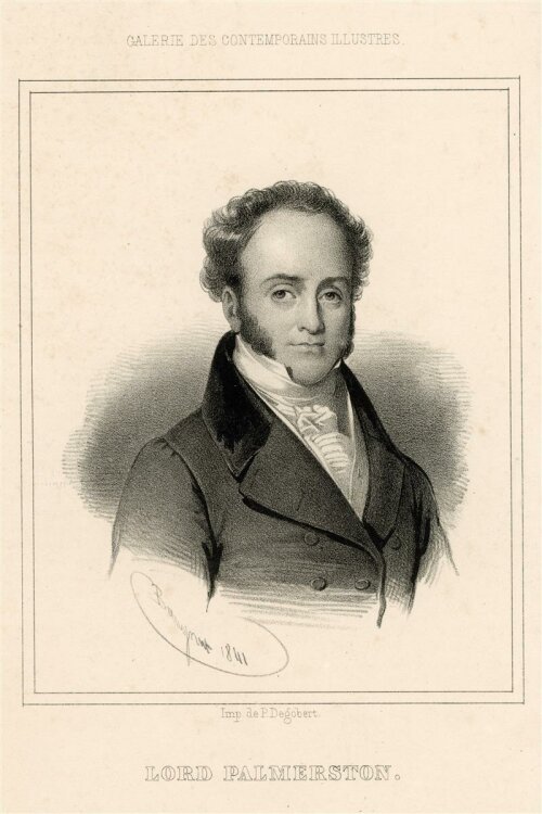 unbekannt - Portrait Lord Palmerstone - Lithografie - o.J.