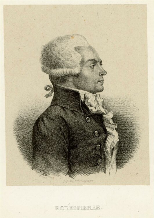 unbekannt - Portrait Maximilien de Robespierre -...