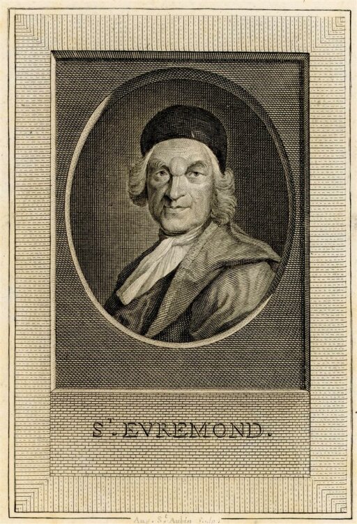 unbekannt - Portrait Charles de Saint-Évremond -...