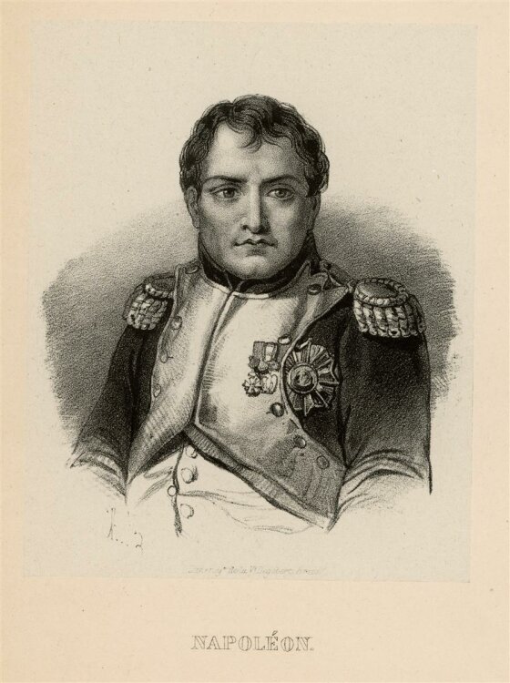 unbekannt - Portrait Napoleon Bonaparte - Lithografie - o.J.