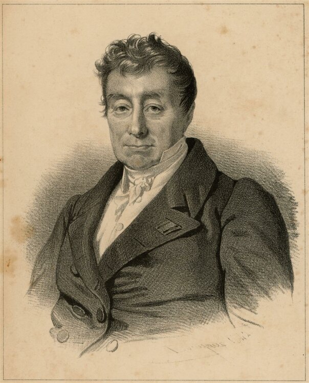 unbekannt - Portrait Marquis Lafayette - Lithografie - o.J.