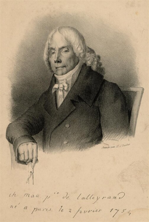 unbekannt - Portrait Charles-Maurice de Talleyrand-Périgord - Lithografie - o.J.