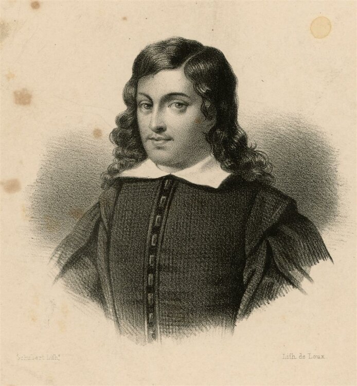 unbekannt - Portrait Bartolomé Esteban Murillo - Lithografie - o.J.