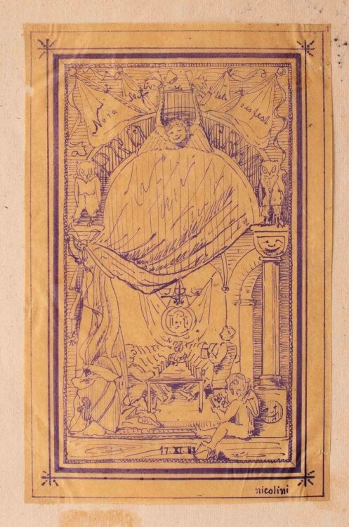 Nicolini - Stifterfest (Nora) - Tuschezeichnung - o. J.