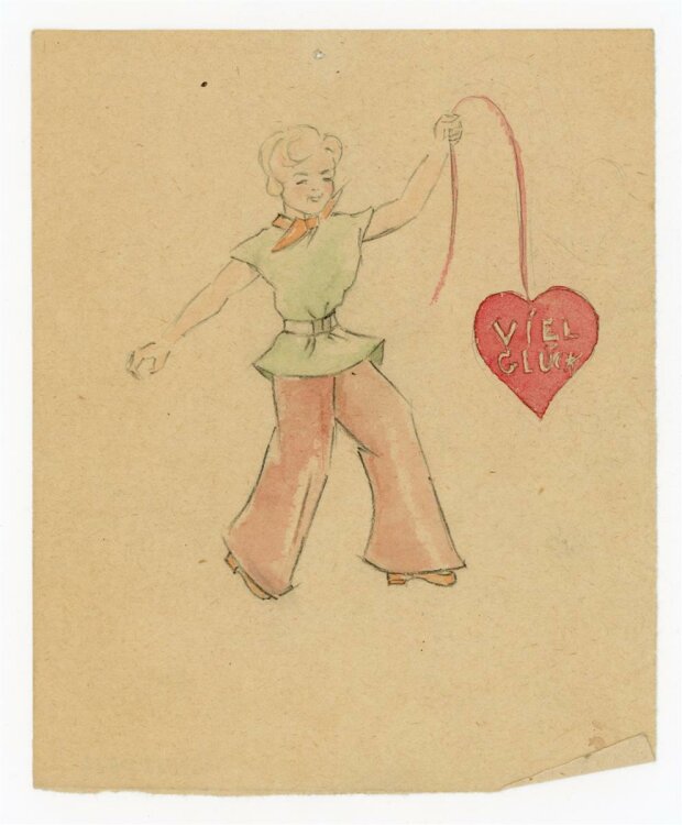 Witt Pfeiffer - Illustration eines Mädchens mit Herz...