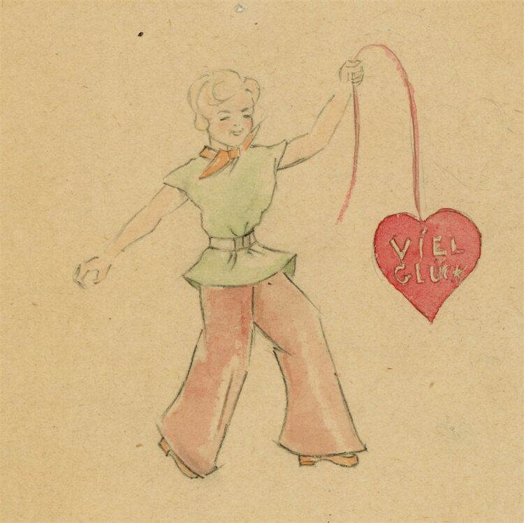 Witt Pfeiffer - Illustration eines Mädchens mit Herz...