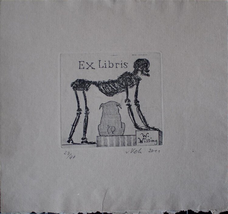 Tim von Veh - Ex Libris für W. Wissing - Radierung - 2011