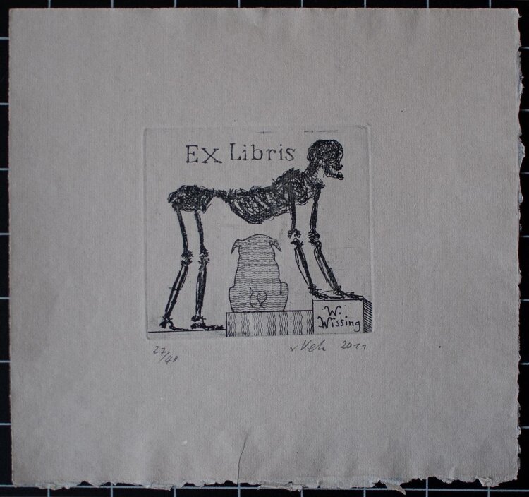 Tim von Veh - Ex Libris für W. Wissing - Radierung - 2011