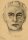 Witt Pfeiffer - Portrait eines Mannes - Kohlezeichnung - 1954