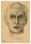 Witt Pfeiffer - Portrait eines Mannes - Kohlezeichnung - 1954