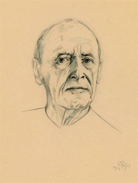 Witt Pfeiffer - Portrait eines älteren Mannes -...