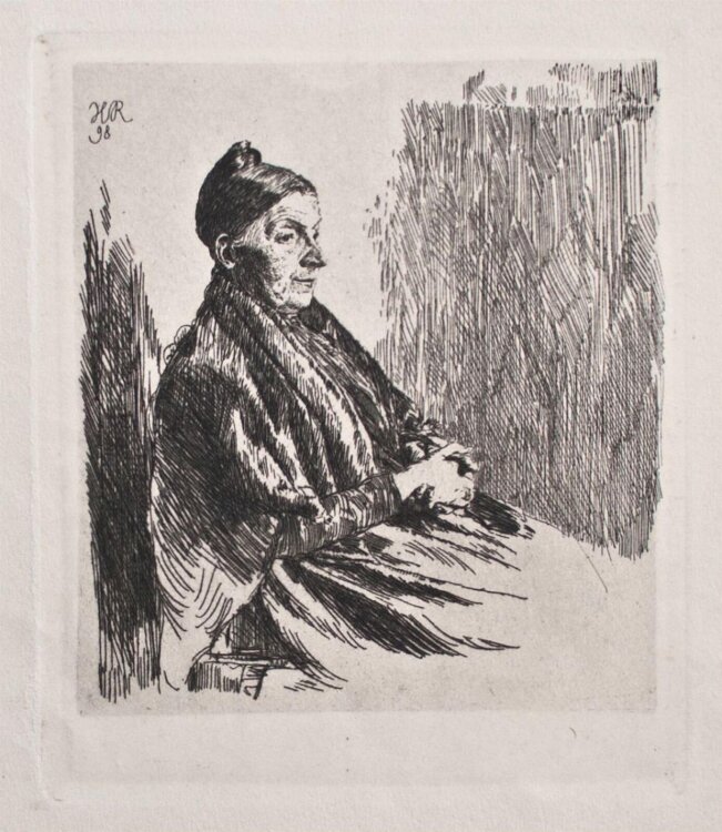 Heinrich Reifferscheid - Frauenporträt - 1898 - Radierung