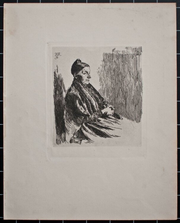 Heinrich Reifferscheid - Frauenporträt - 1898 - Radierung