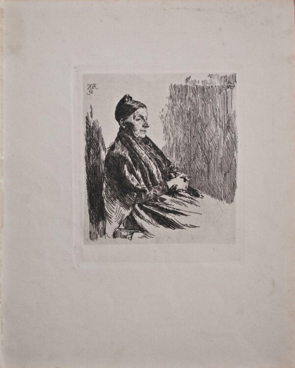Heinrich Reifferscheid - Frauenporträt - 1898 - Radierung