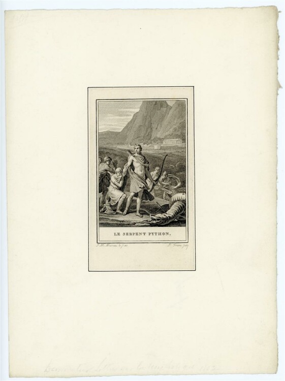 P. Triere - Le Serpent Python - Kupferstich - ca. 1780