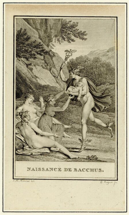 B. Roger - Naissance De Bacchus - Kupferstich - ca. 1780