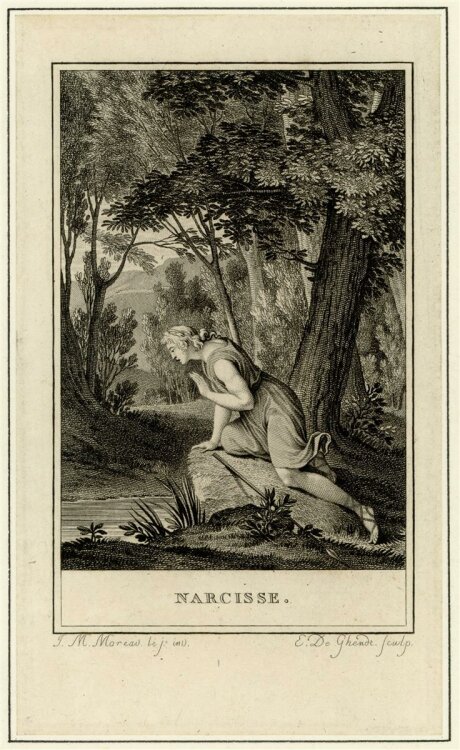 E. De Ghendt - Narcisse - Kupferstich - ca. 1780