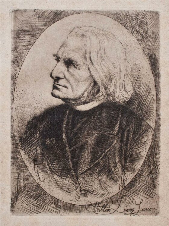 Willem Linning jun. - Franz Liszt - o.J. - Radierung